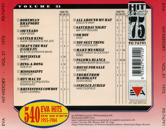 Various : Hit History '75 - Volume 21 (CD, Comp)