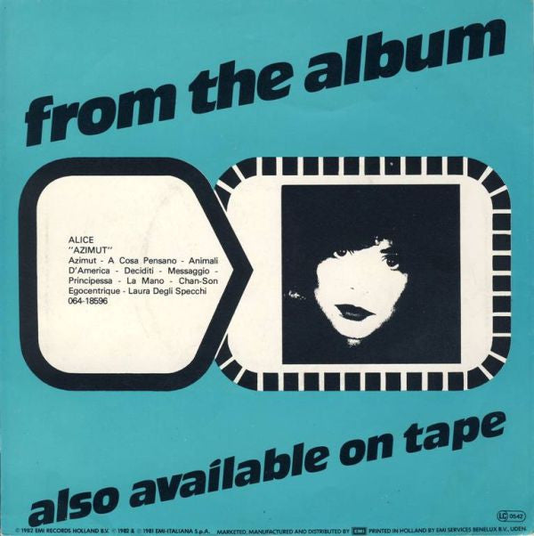Alice (4) : A Cosa Pensano (7", Single)
