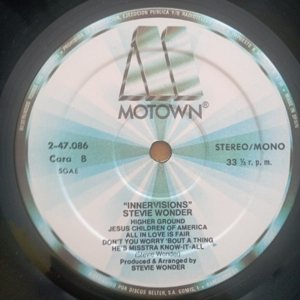 Stevie Wonder : Innervisions (LP, Album, RE)