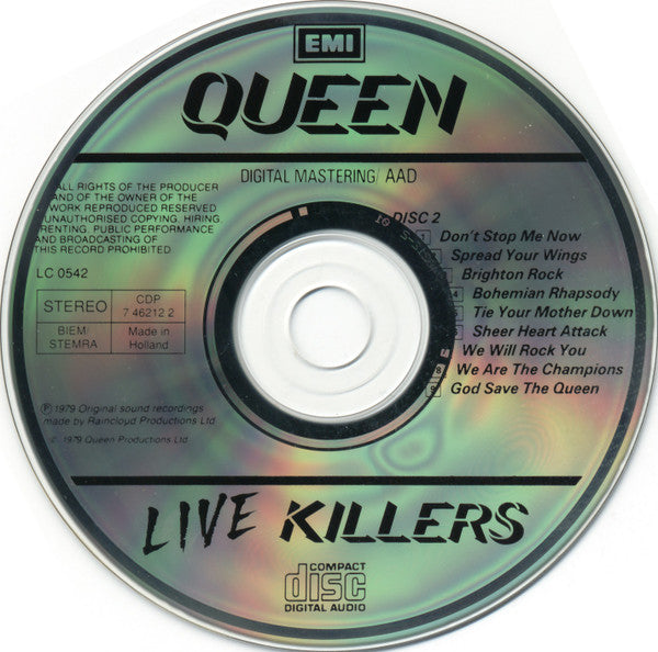 Queen : Live Killers (2xCD, Album, RE)