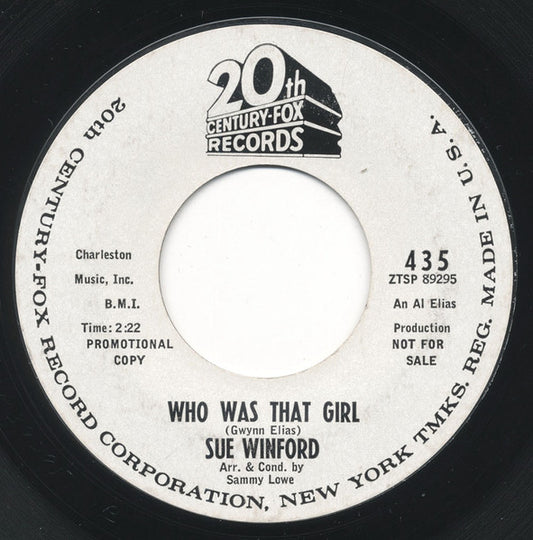 Sue Winford : If You Try To Steal My Baby (7", Single, Promo)
