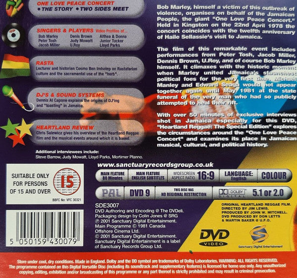 Various : Heartland Reggae (DVD, Comp, S/Edition, PAL, DVD)