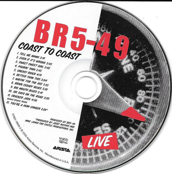 BR549 : Coast To Coast Live (CD, Album)