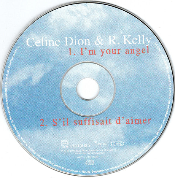 Céline Dion & R. Kelly : I'm Your Angel (CD, Single, Car)