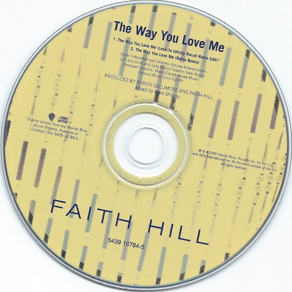 Faith Hill : The Way You Love Me (CD, Single)