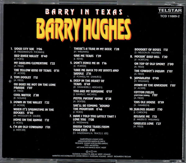 Barry Hughes : Barry In Texas (CD, Album)