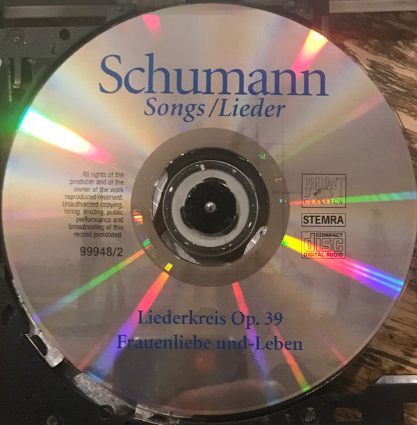 Robert Schumann, Felicity Lott, Graham Johnson (2) : Songs / Lieder  Liederkreis Op. 39. Frauenliebe Und-Leben (CD, Album)