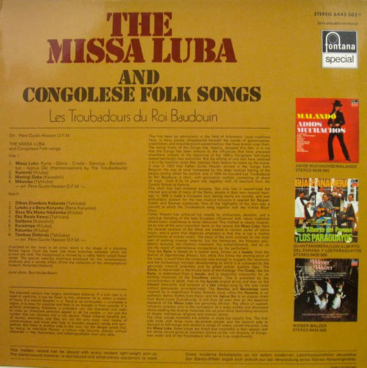 Les Troubadours Du Roi Baudouin : The Missa Luba And Congolese Folksongs (LP, Album, RE)