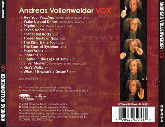 Andreas Vollenweider : Vox (CD, Album)