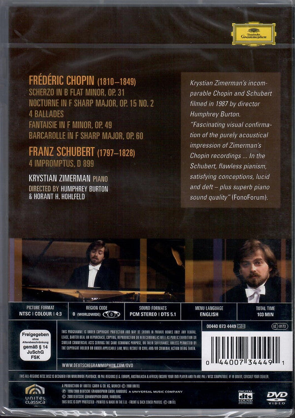 Krystian Zimerman : Chopin • Schubert (DVD-V, Multichannel, NTSC, All)