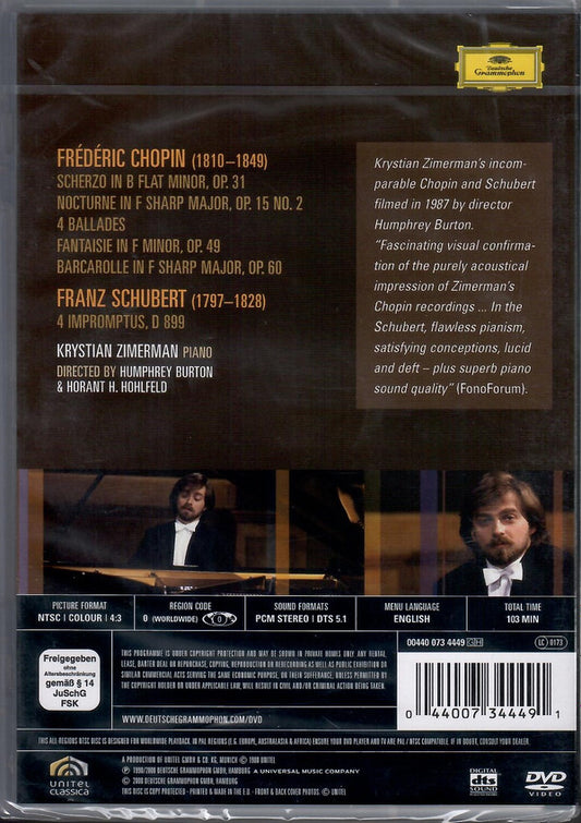 Krystian Zimerman : Chopin • Schubert (DVD-V, Multichannel, NTSC, All)