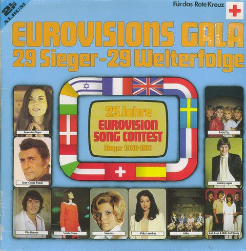 Various : Eurovisions Gala - 29 Sieger - 29 Welterfolge (2xLP, Comp)