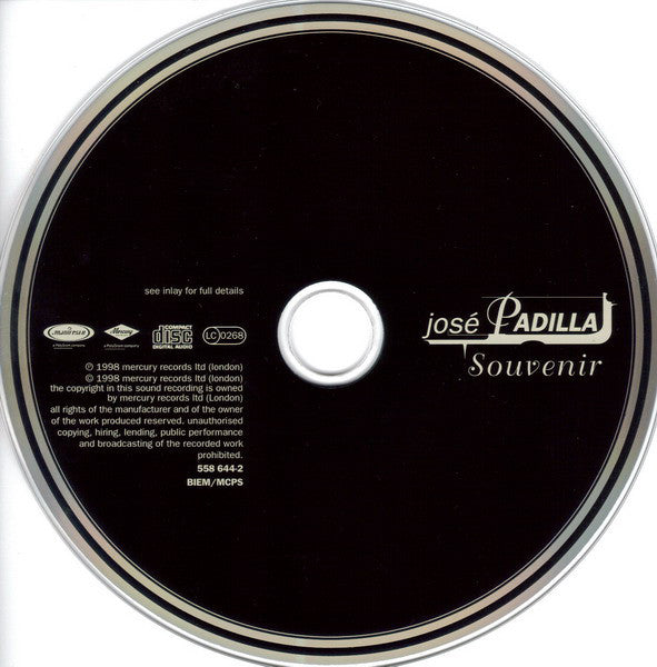 José Padilla : Souvenir (CD, Album)
