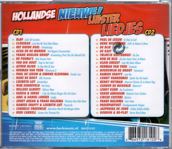 Various : Hollandse Nieuwe! Luister Liedjes (2xCD, Comp)