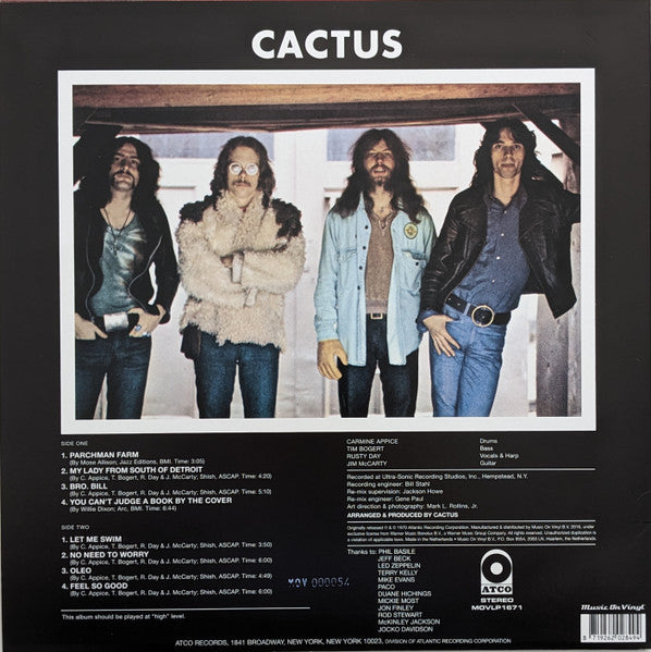 Cactus (3) : Cactus (LP, Album, Ltd, Num, RE, 180)