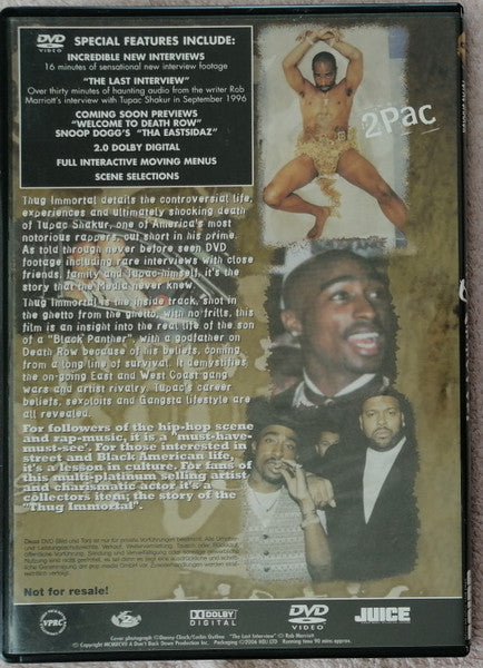 Tupac Shakur : Thug Immortal (DVD-V, RE)