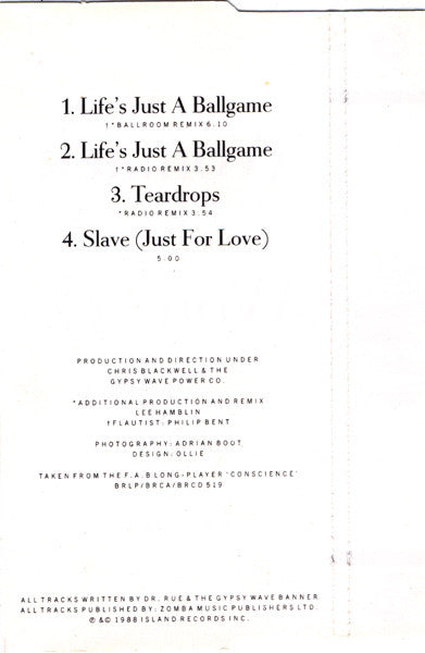 Womack & Womack : Life's Just A Ballgame (CD, Single, Pic)