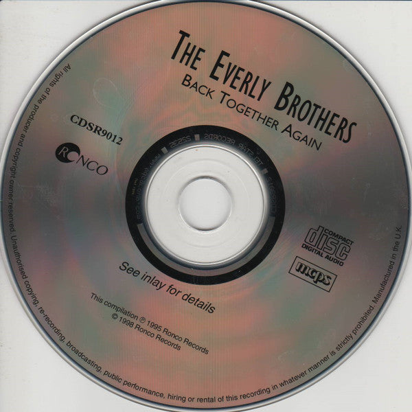 Everly Brothers : Back Together Again  (CD, Comp)