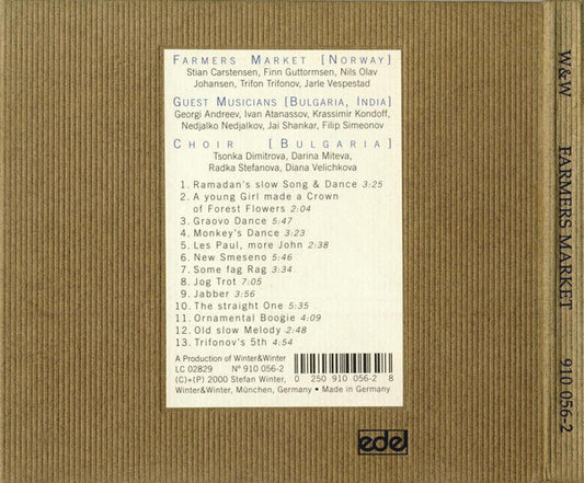 Farmers Market, Stian Carstensen : Farmers Market (CD, Album)