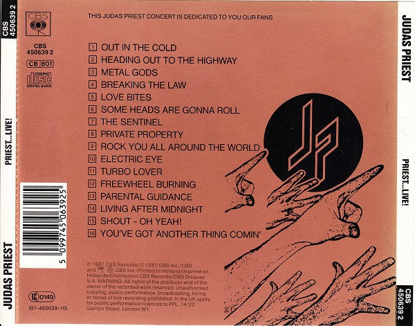 Judas Priest : Priest... Live! (CD, Album)