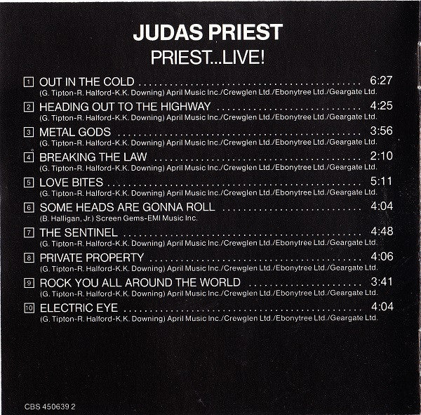 Judas Priest : Priest... Live! (CD, Album)