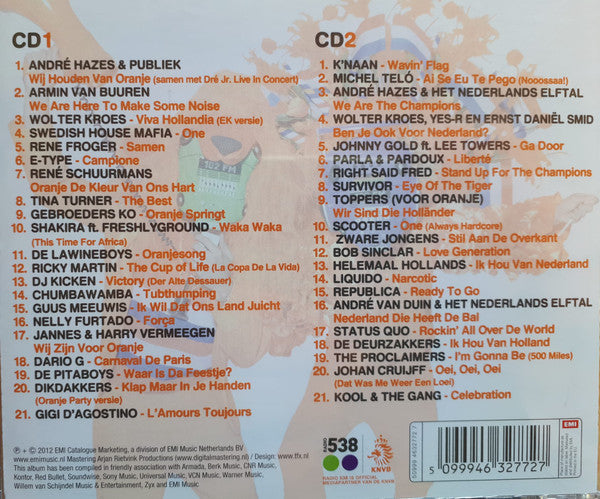 Various : 538 EK Hits - De Officiële EK 2012 CD (2xCD, Comp)