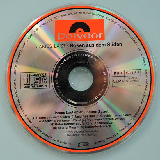 James Last : Rosen Aus Dem Süden- James Last Spielt Johann Strauss (CD, Album, RE)