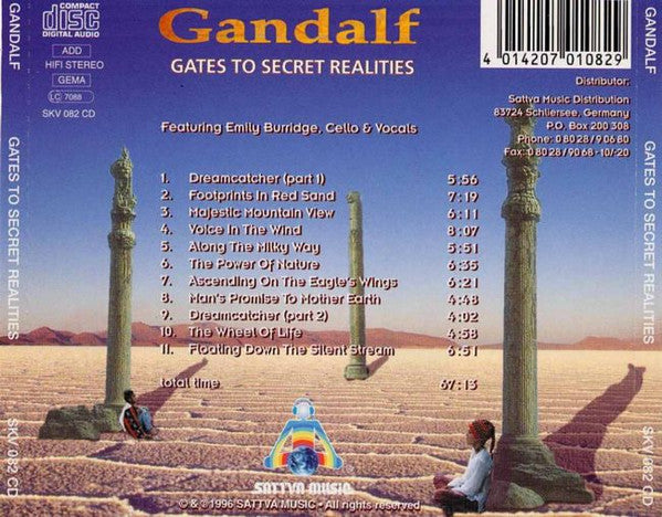 Gandalf : Gates To Secret Realities (CD, Album, Gol)