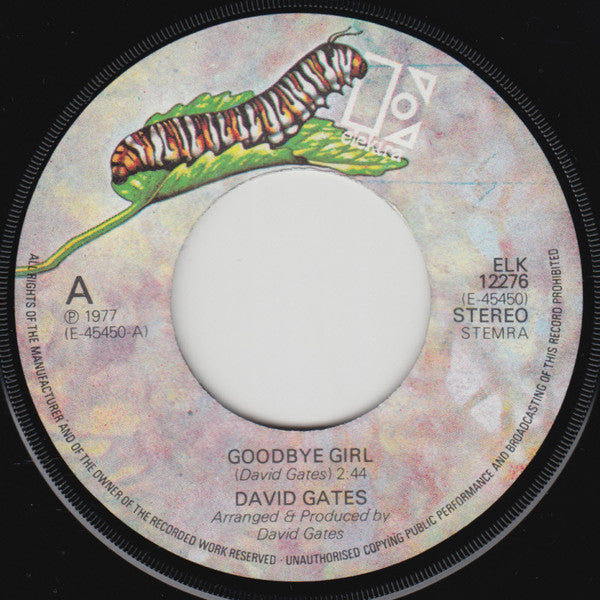 David Gates : Goodbye Girl (7", Single)