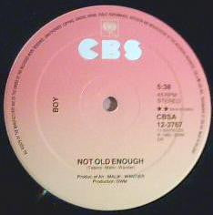 Boy (15) : Overhaul / Not Old Enough (12", Maxi)