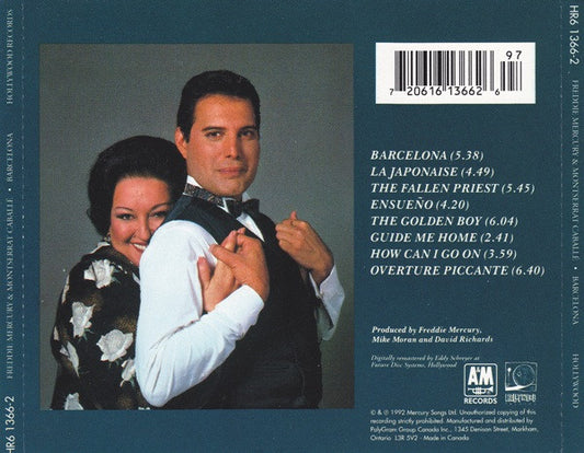Freddie Mercury & Montserrat Caballé : Barcelona (CD, Album, RE, RM)