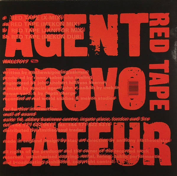Agent Provocateur : Red Tape (12")