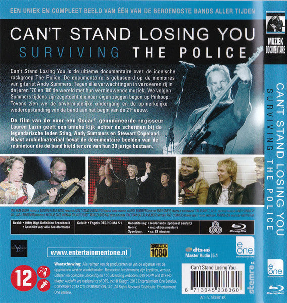The Police : Can't Stand Losing You (Surviving The Police) (Blu-ray, Multichannel)