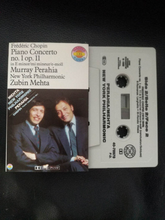 Frédéric Chopin - Murray Perahia, New York Philharmonic, Zubin Mehta : Piano Concerto No. 1 (Cass, Album)