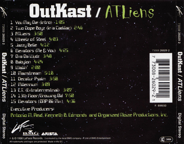 OutKast : ATLiens (CD, Album, Son)