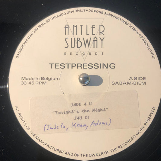 Jade 4U : Tonight's The Night (12", TP)