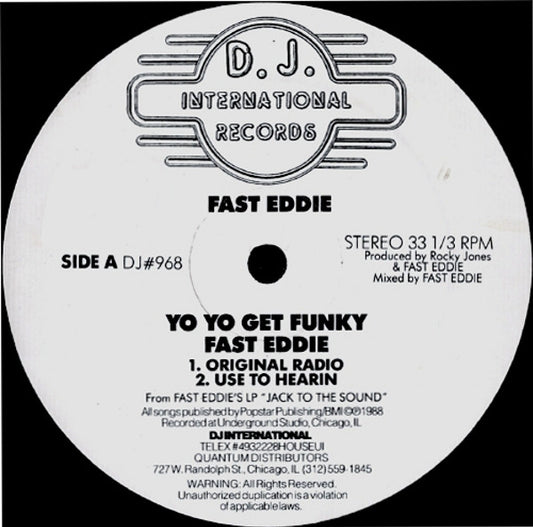 "Fast" Eddie Smith : Yo Yo Get Funky (12")