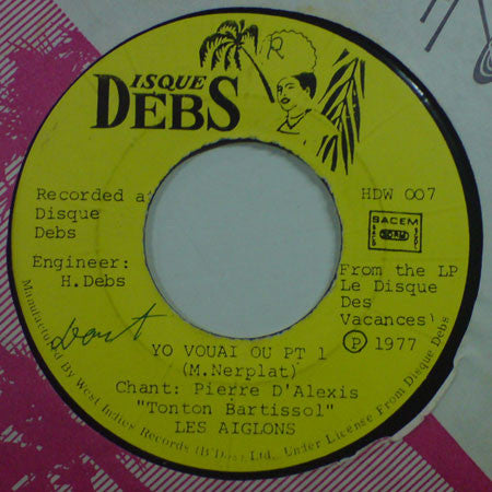 Les Aiglons : Yo Vouai Ou (7")