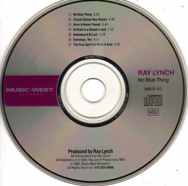 Ray Lynch : No Blue Thing (CD, Album)