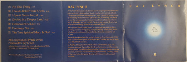 Ray Lynch : No Blue Thing (CD, Album)
