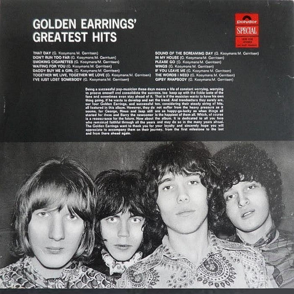 Golden Earring : Golden Earrings' Greatest Hits (LP, Comp, RE)