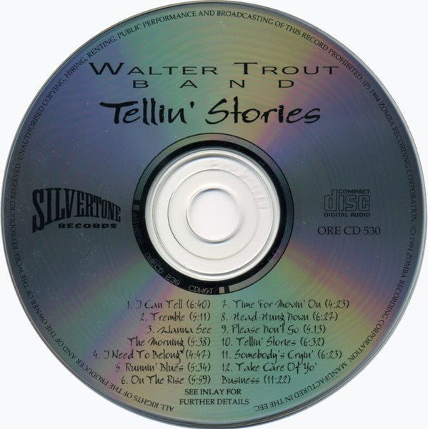 Walter Trout Band : Tellin' Stories (CD, Album)