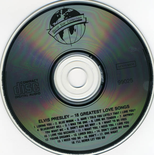 Elvis Presley : 18 Greatest Love Songs (CD, Comp)