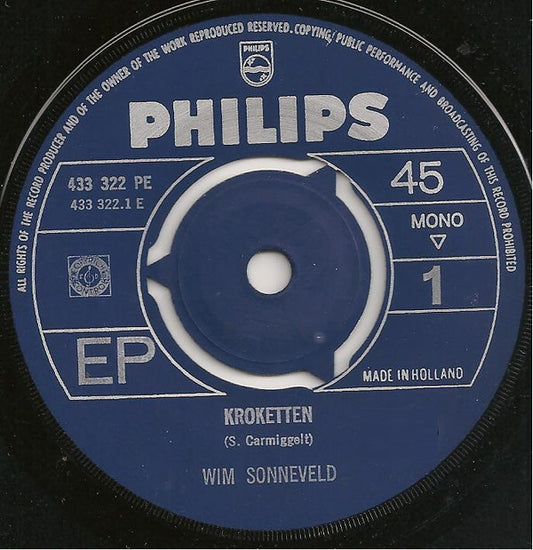 Wim Sonneveld : Kroketten (7", EP, Mono)