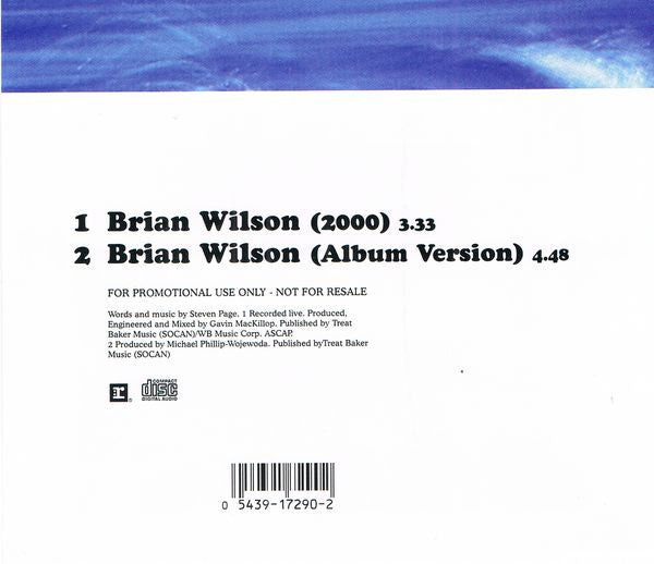 Barenaked Ladies : Brian Wilson (CD, Single, Promo)
