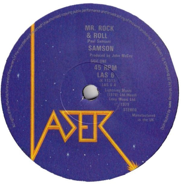 Samson (3) : Mr. Rock & Roll (7", Single)