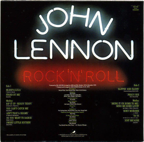 John Lennon : Rock 'N' Roll (CD, Album, RE, RM, Pap)