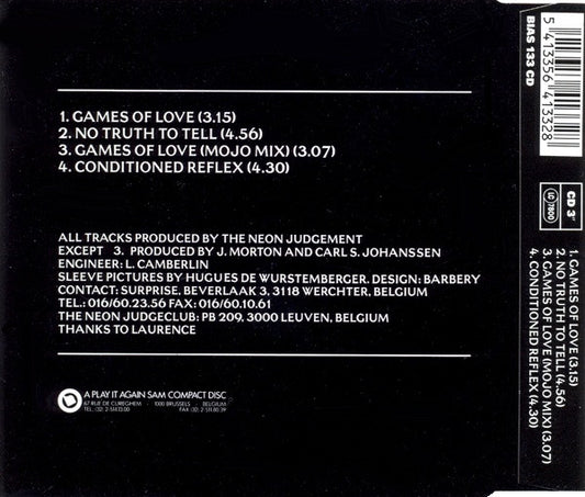 The Neon Judgement : Games Of Love (CD, Mini, EP)