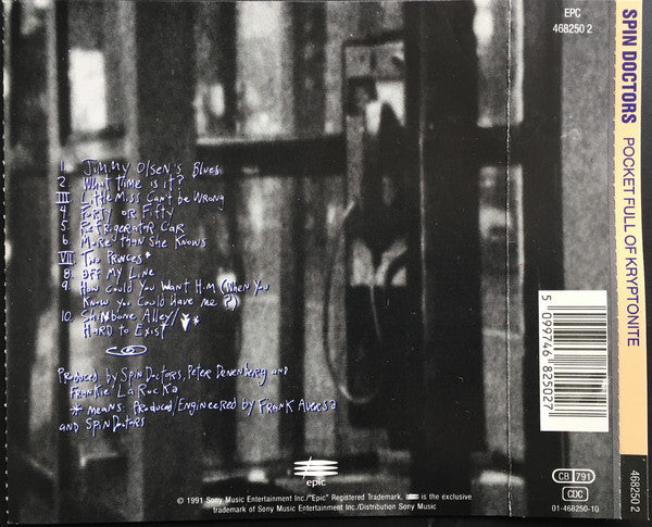 Spin Doctors : Pocket Full Of Kryptonite (CD, Album)