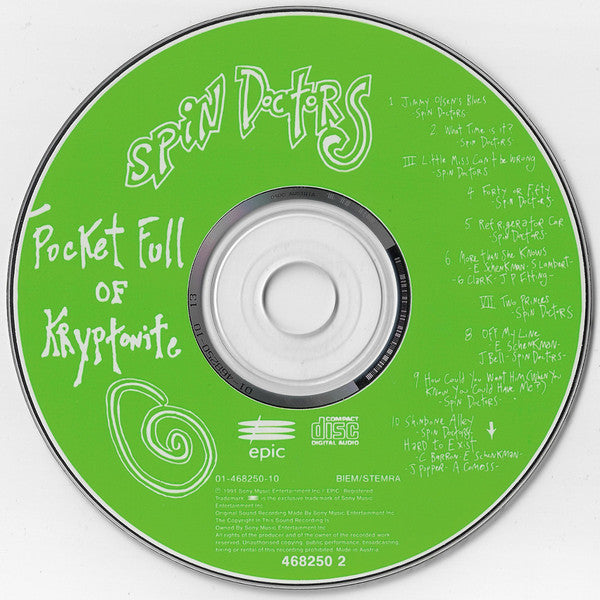 Spin Doctors : Pocket Full Of Kryptonite (CD, Album)